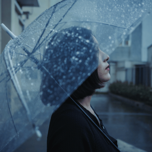 雨の日のファッション