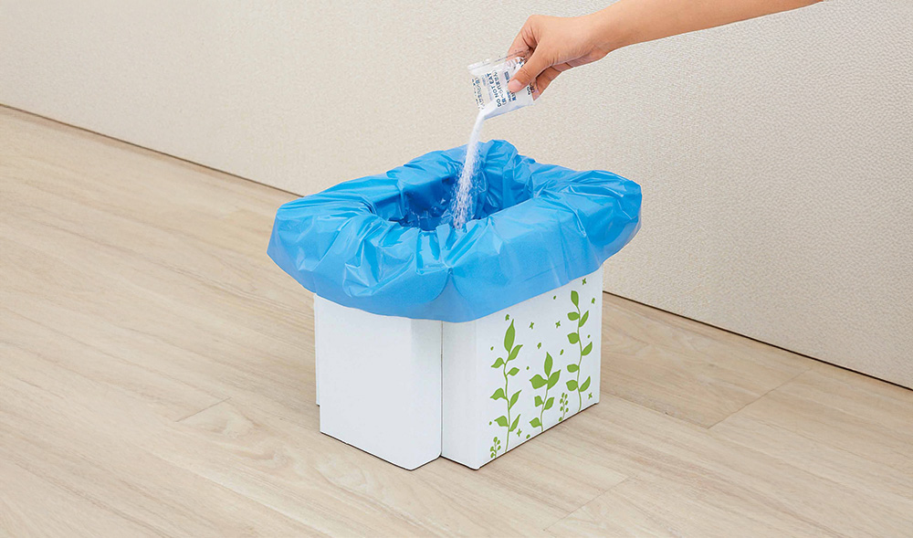 緊急用組み立て式トイレ イメージ