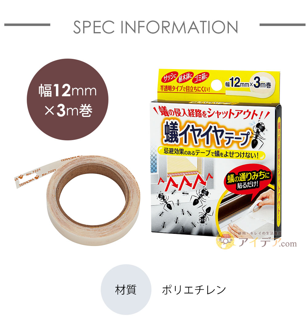 幅12mm×3m巻