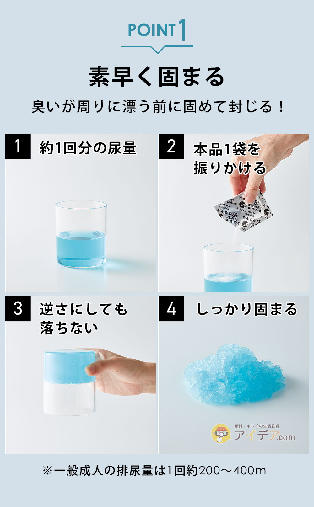 素早く固まる