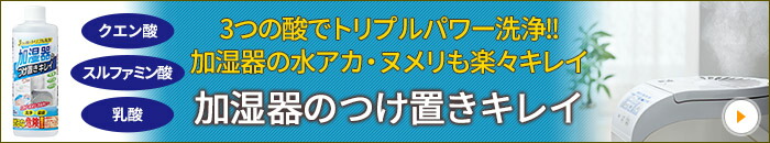 加湿器のつけ置きキレイ