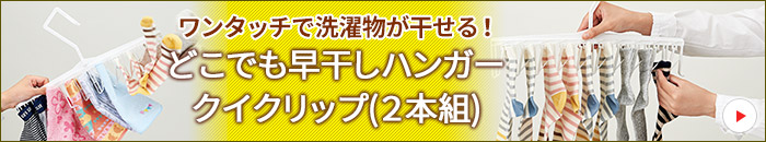どこでも早干しハンガークイクリップ(2本組)