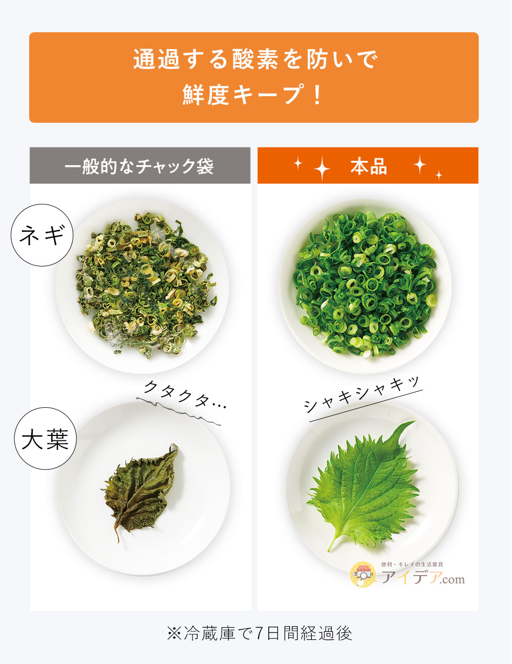 通過する酸素を防いで鮮度キープ!