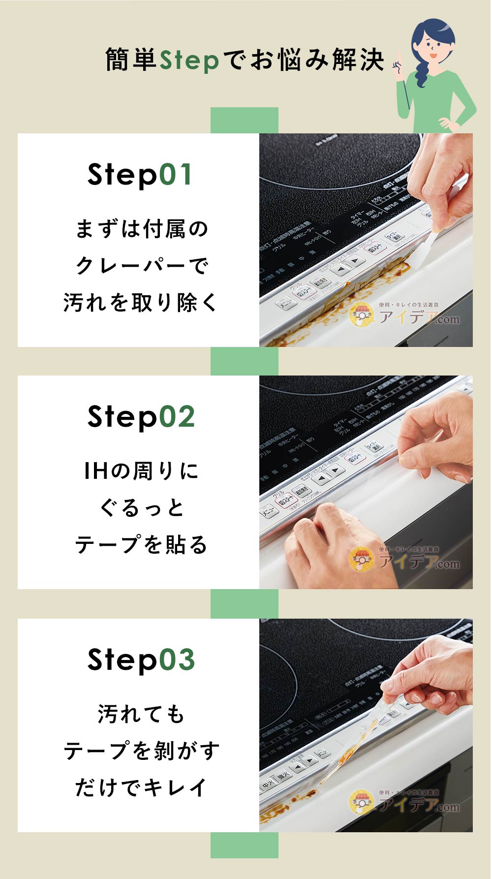 簡単Stepでお悩み解決
