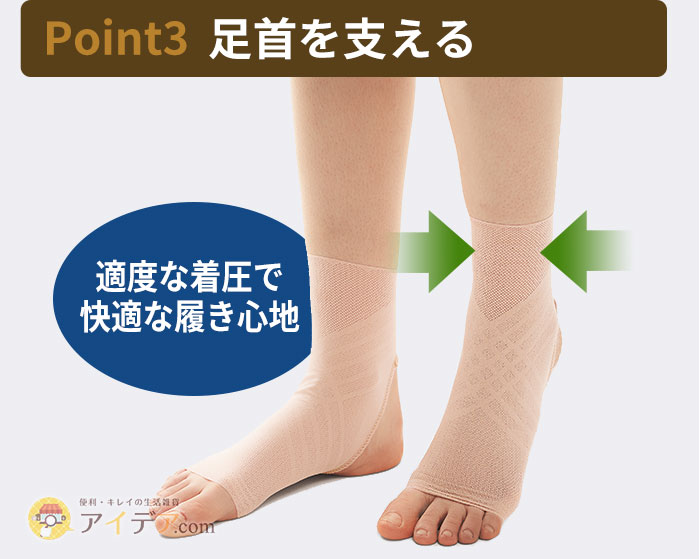 足首を支える