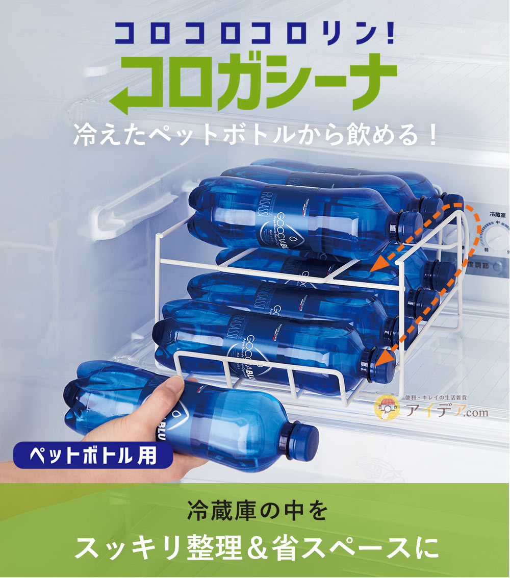 冷えたペットボトルから飲める！