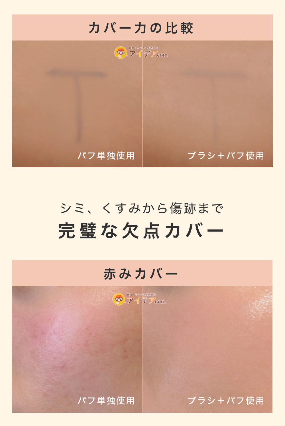 完璧な欠点カバー