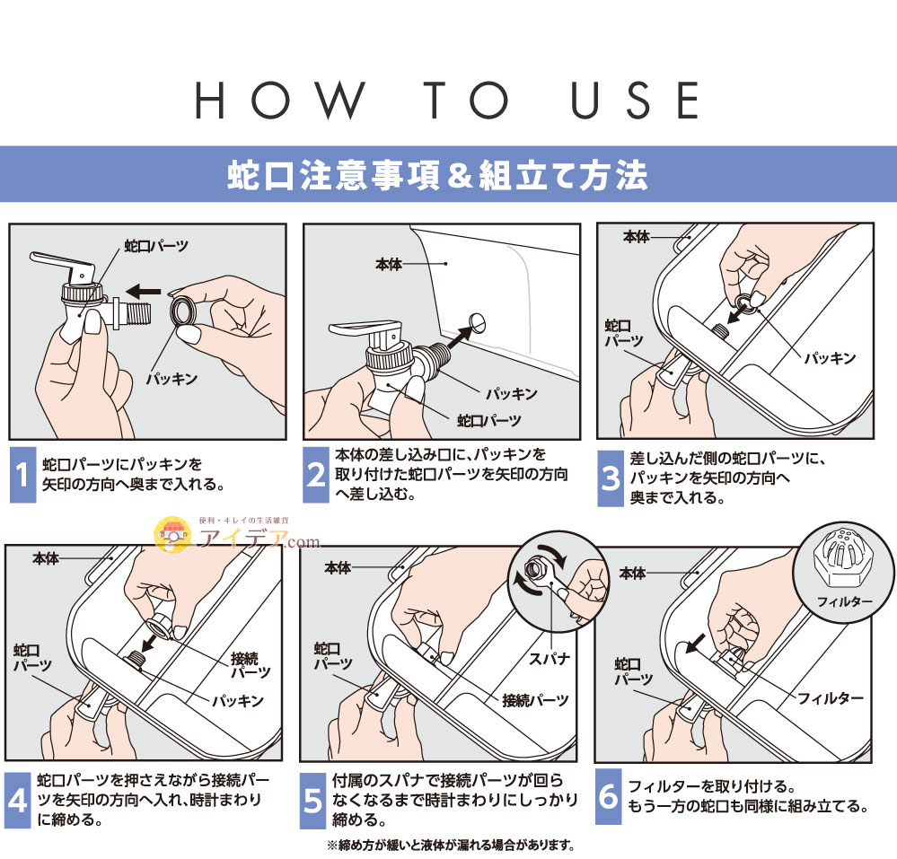 ドリンクサーバー ソソギーナW:ご使用方法