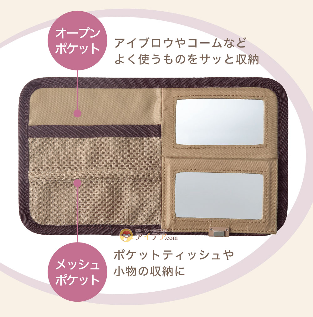 サンバイザーをドレッサーに