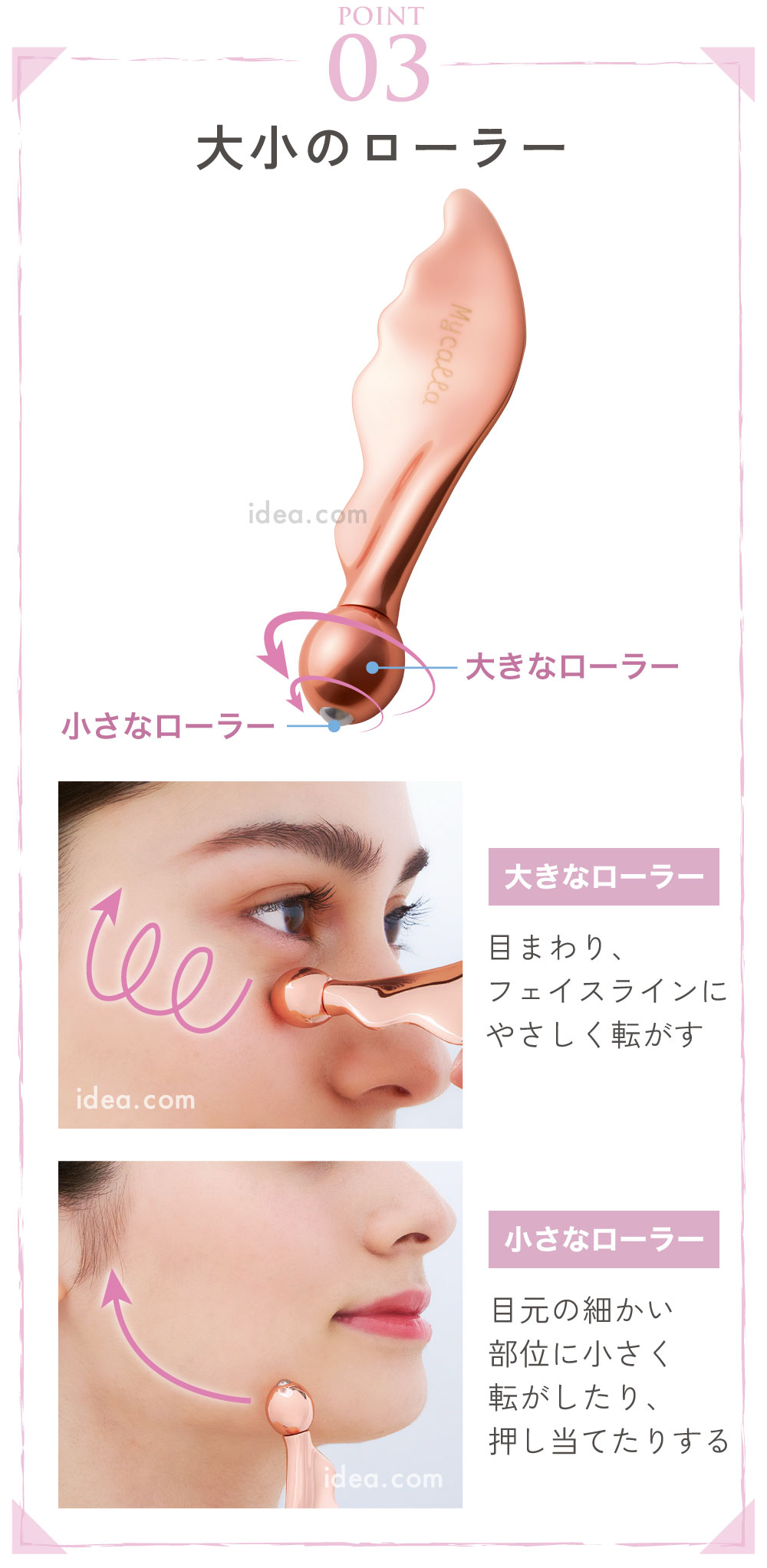 大小のローラー