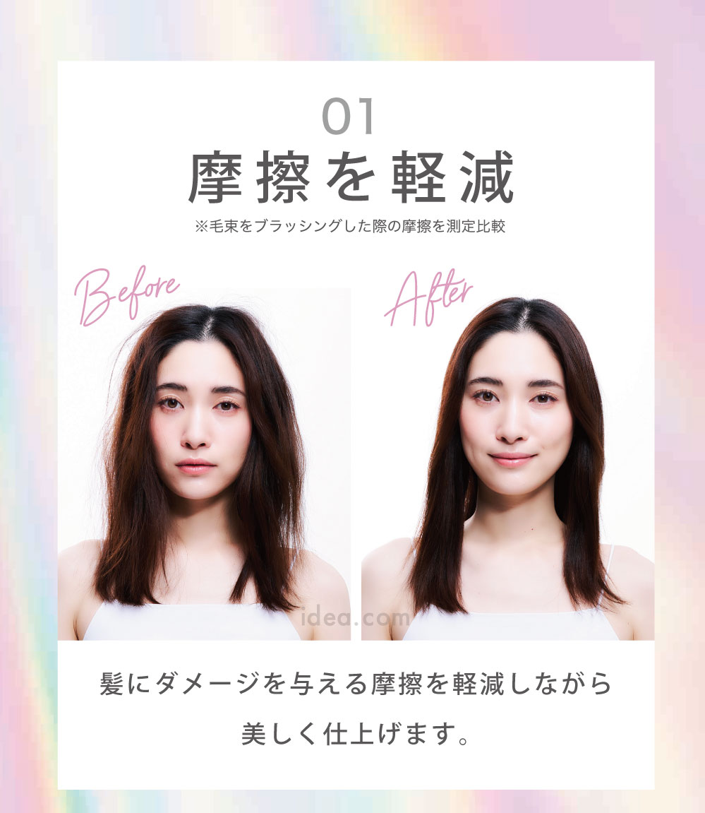 摩擦を軽減