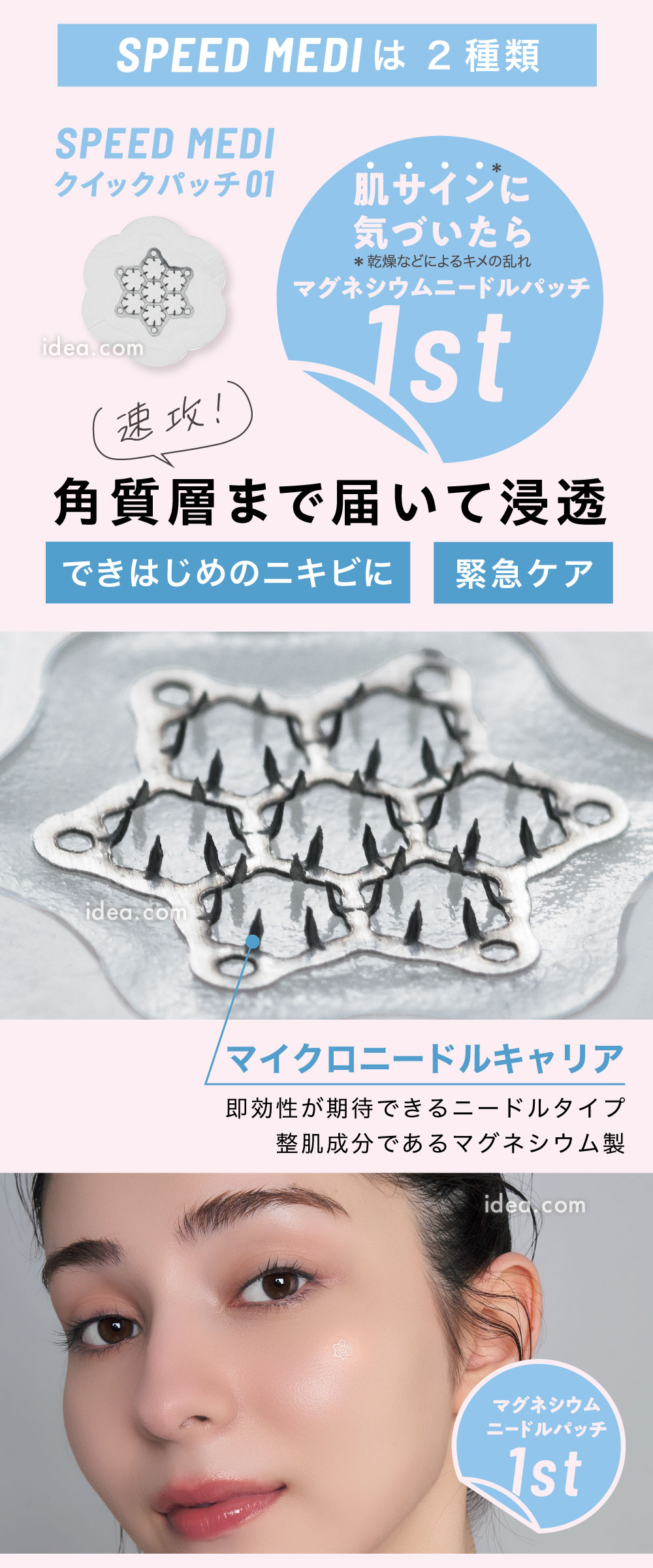 角質層まで届いて浸透