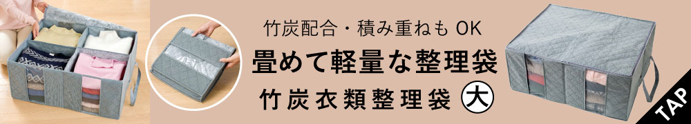 竹炭衣類整理袋・大