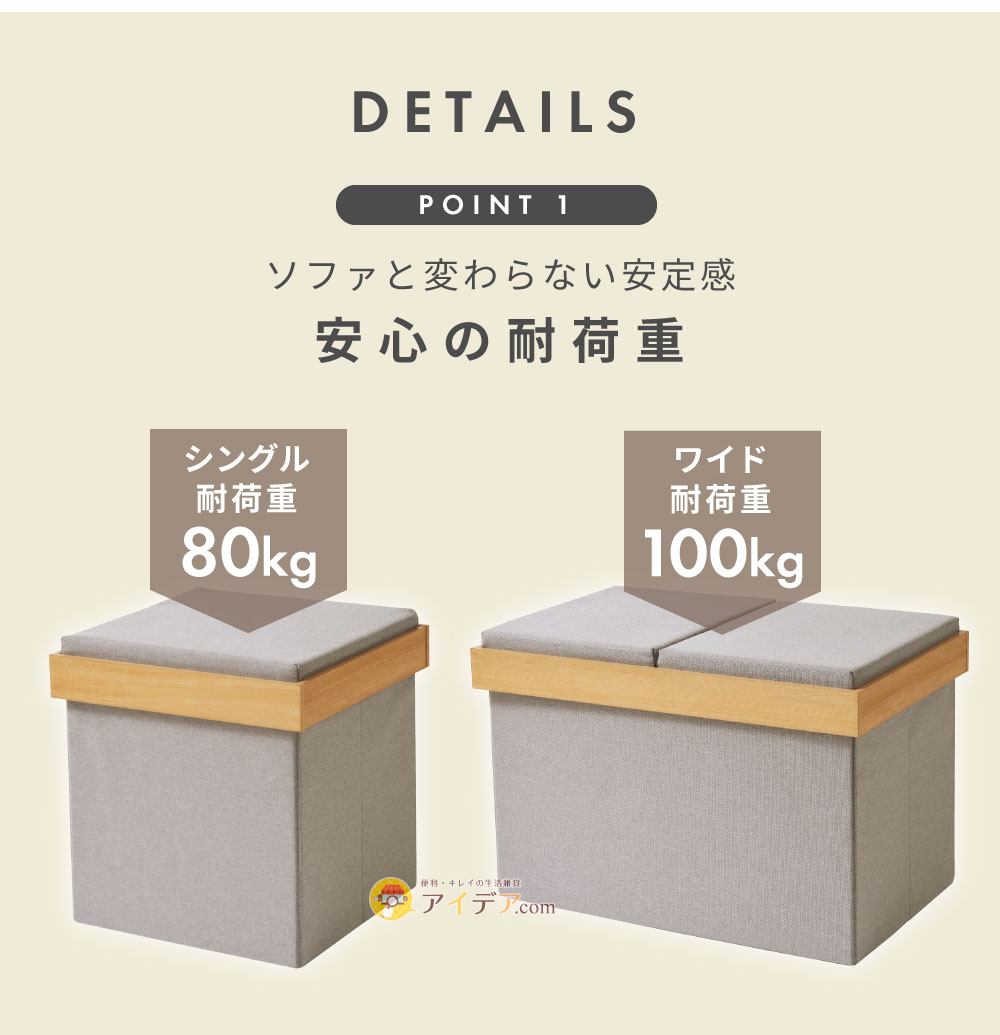 安心の耐荷重