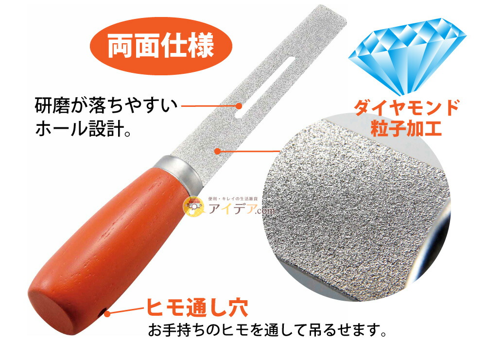 しなやかダイヤモンドシャープナー:両面仕様