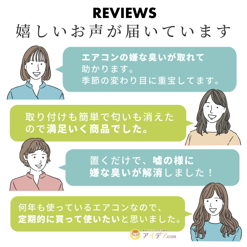 パワーバイオエアコンのカビきれい 2個組:レビュー