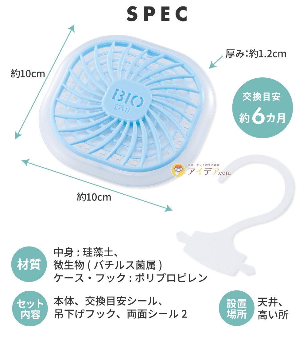 ハイパワーバイオ お風呂のカビきれい:スペック
