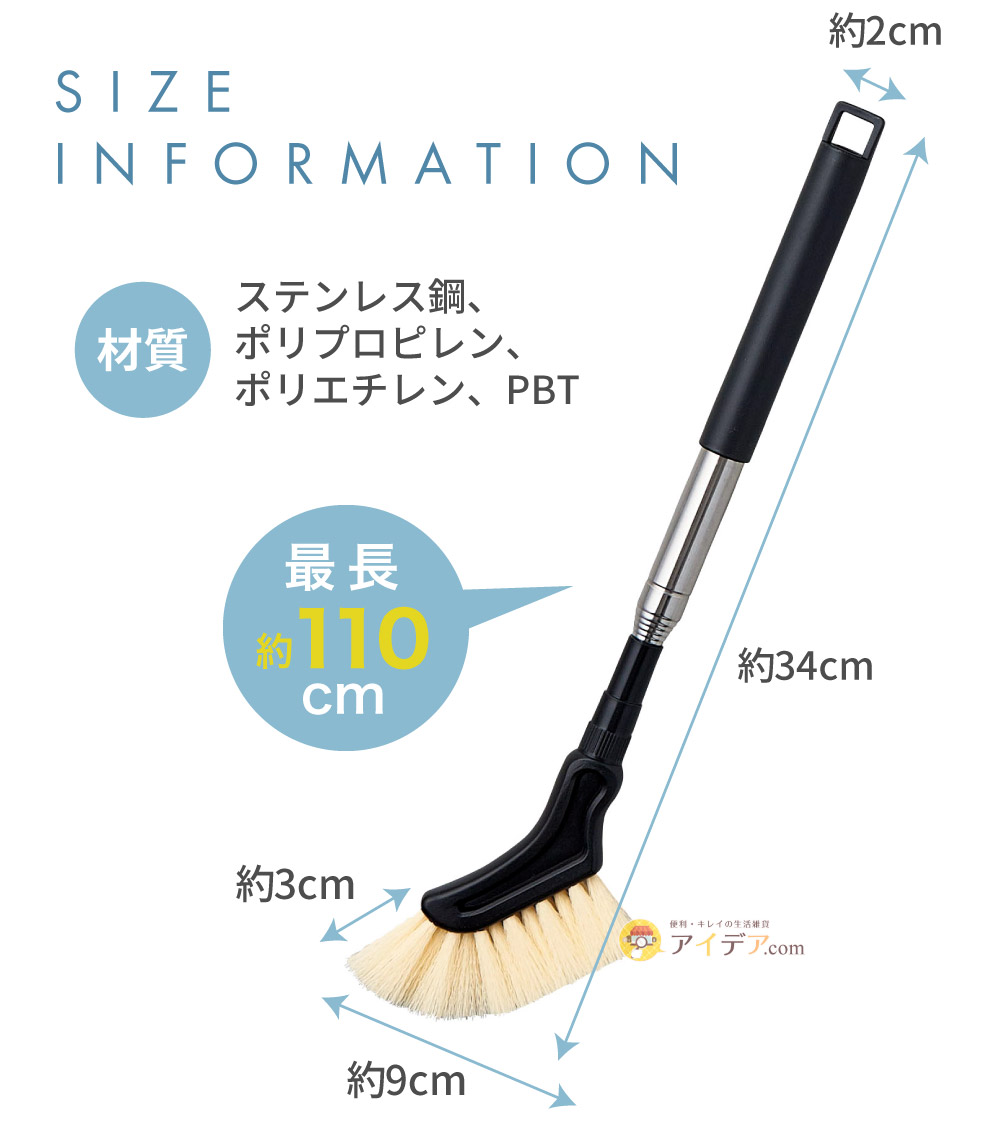 のびのび汚れごっそりすき間職人:サイズ