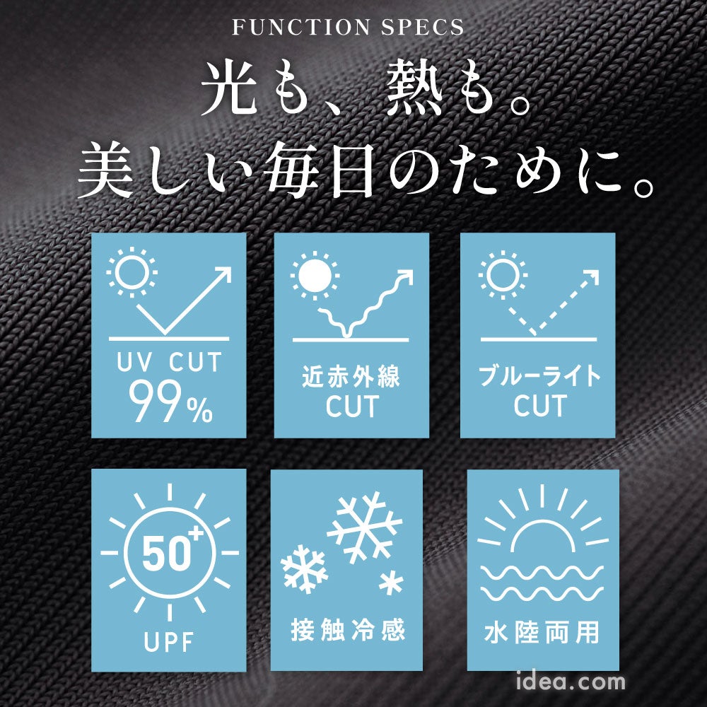 サンブロックラボビューティー クールメッシュ指ぬきミトングローブ