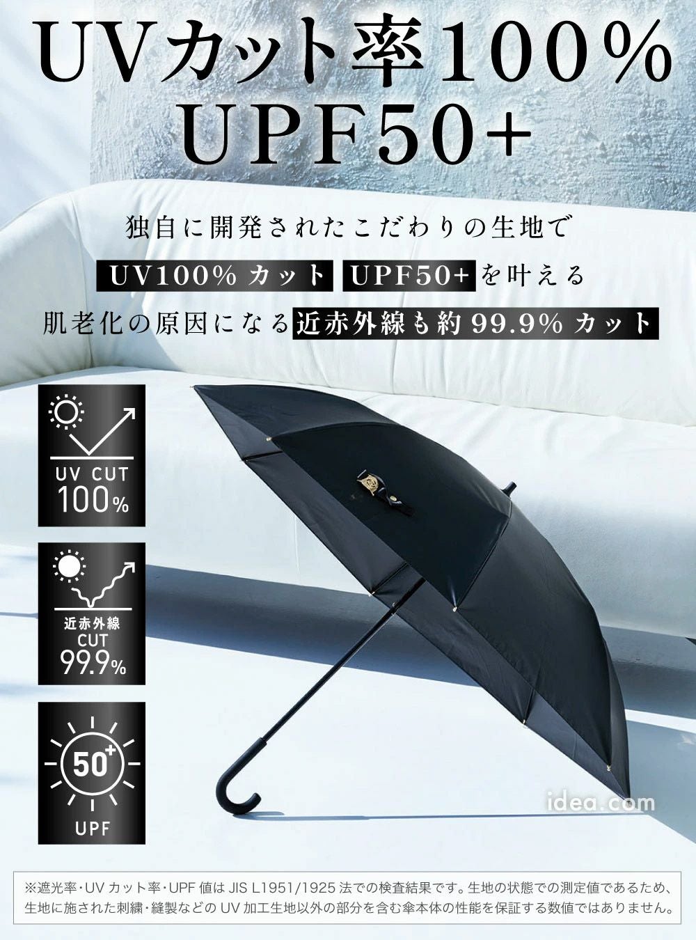 Mattブラック サンブロックラボ Sun Block Labo 遮夏クール晴雨兼用傘